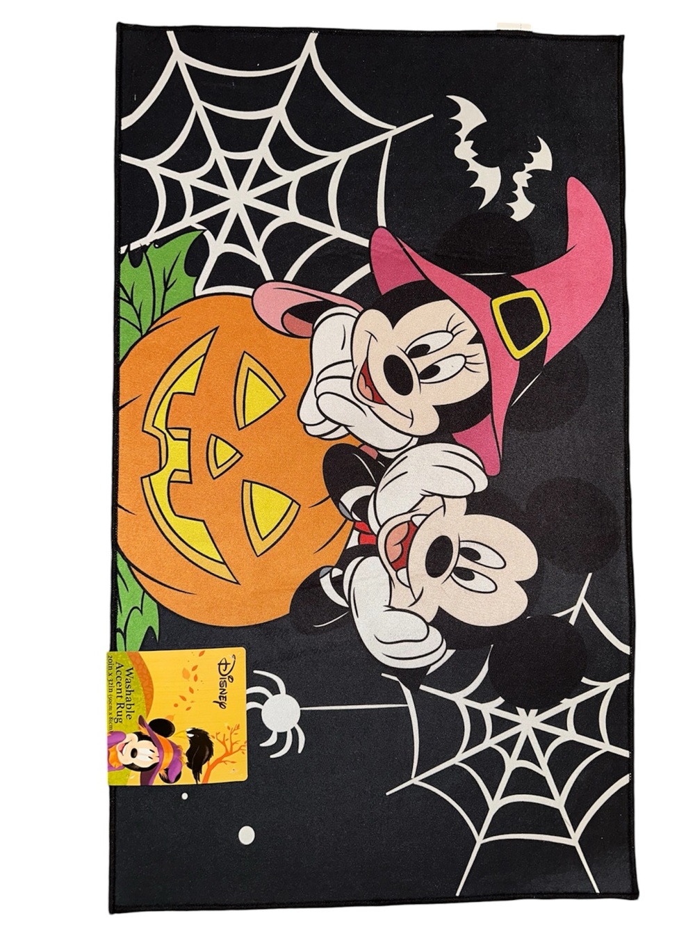 Disney Halloween Minnie & Mickey accent rug- Black, Pink, Orange, White, Yellow,